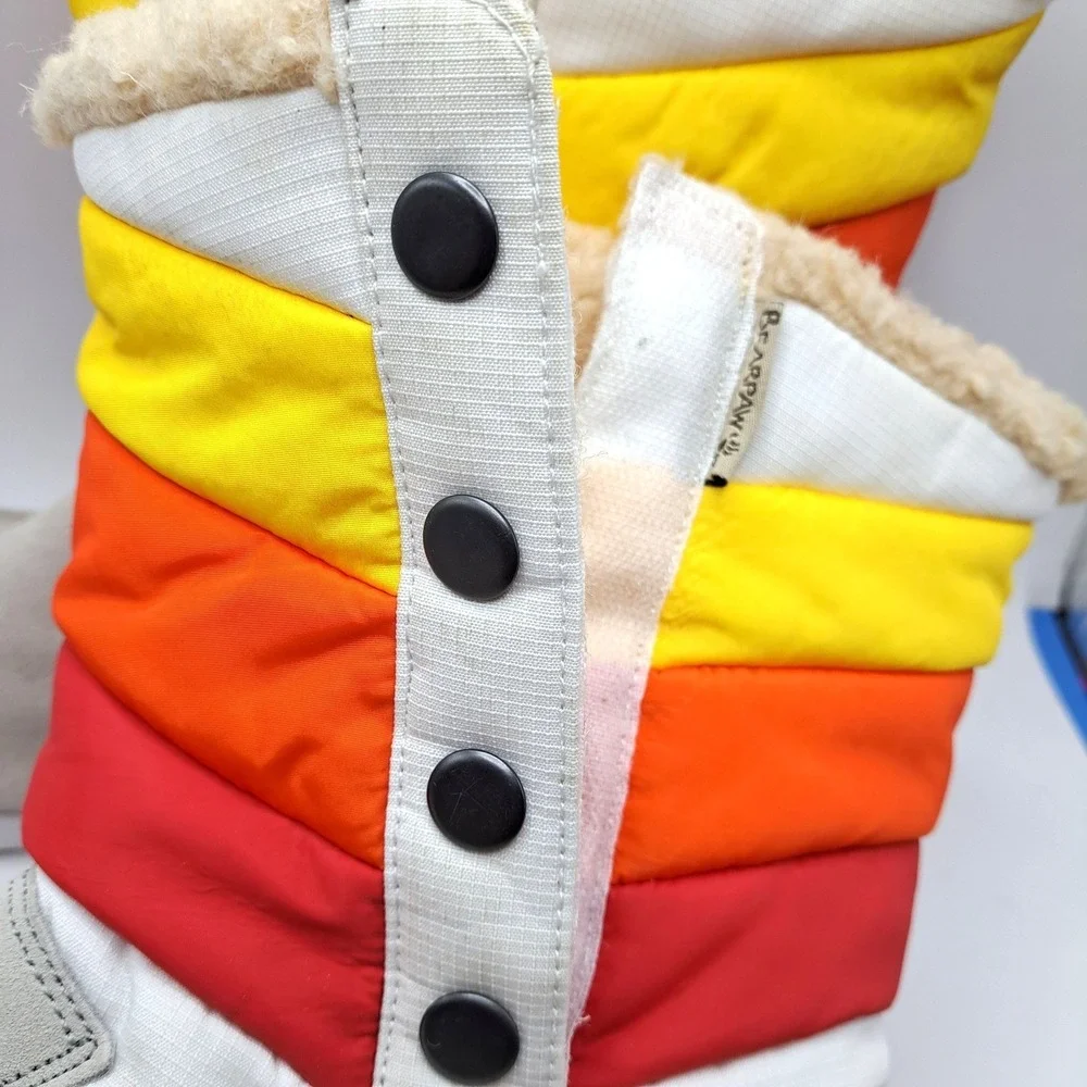 Bearpaw Rainbow Puffer Snow Boots Womens 10 Cozy Lined Winter Pull On